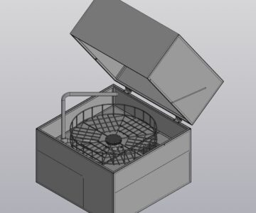 3D модель Модель установки для мойки деталей