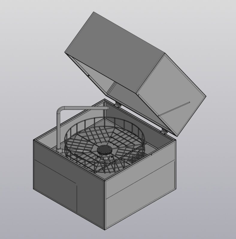 3D модель Модель установки для мойки деталей