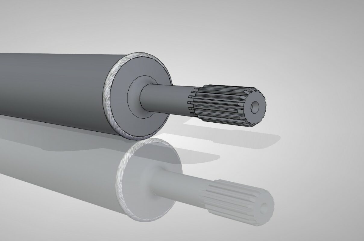 Чертеж Вал карданный передний LADA 2105-220201501