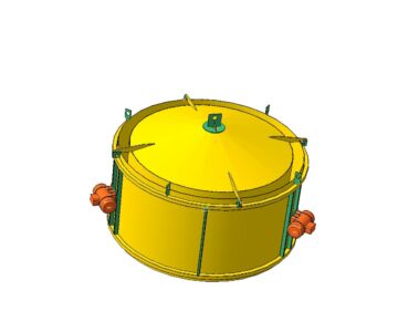 Чертеж Вибро форма для производства бетонных колец 1.5м