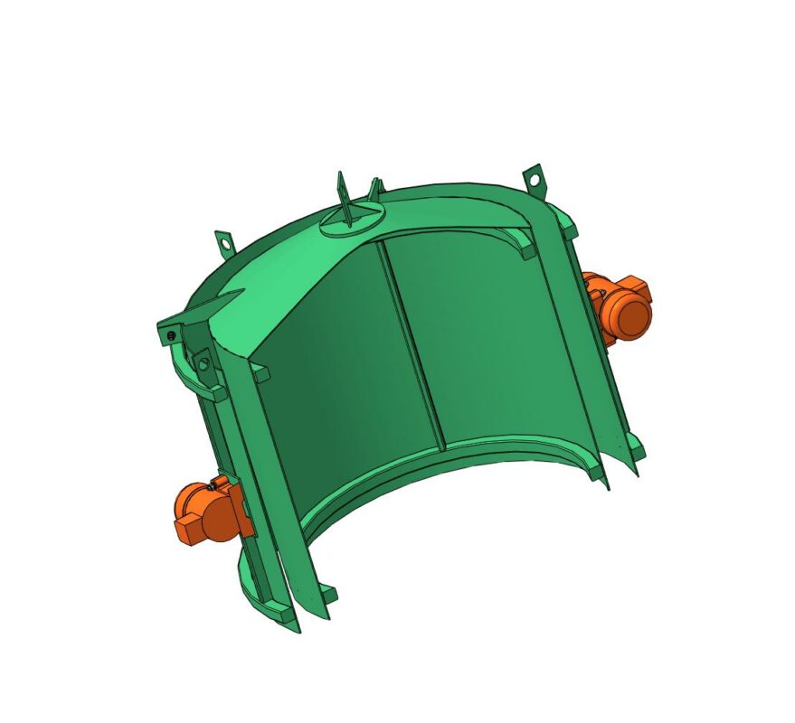 3D модель Вибро форма для производства бетонных колец