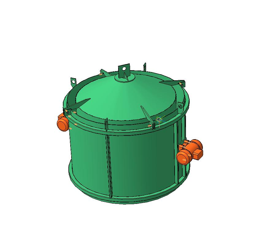 3D модель Вибро форма для производства бетонных колец