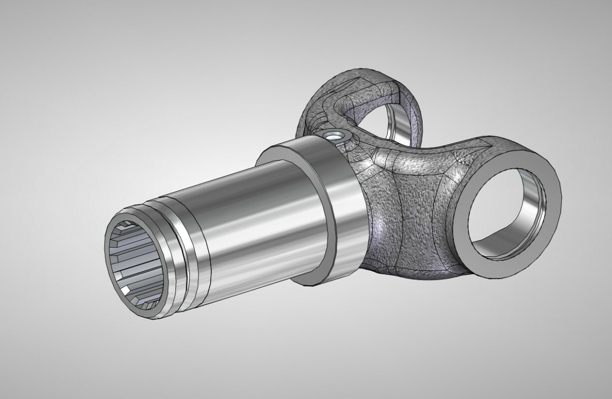 Чертеж Вилка скользящая карданного вала Нива 21214 (21211-2201048)