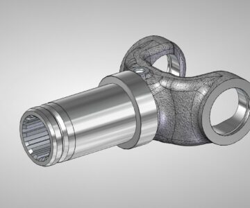 Чертеж Вилка скользящая карданного вала Нива 21214 (21211-2201048)