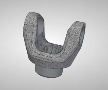 Чертеж Вилка переднего кардана ВАЗ 2105-2202022