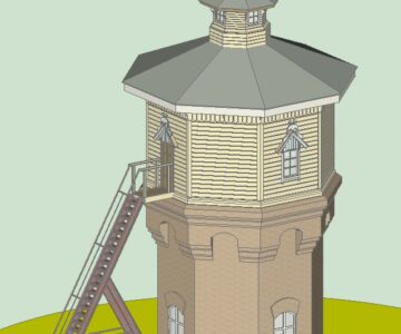 3D модель 3D-модель водоемного здания