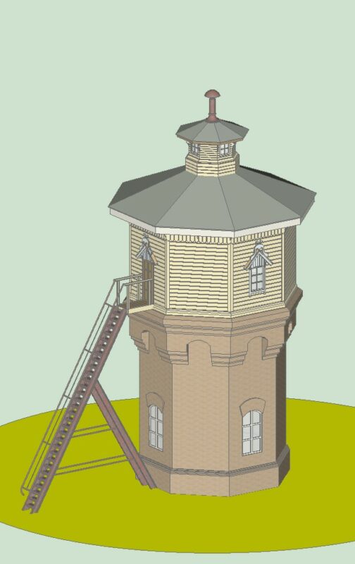 3D модель 3D-модель водоемного здания