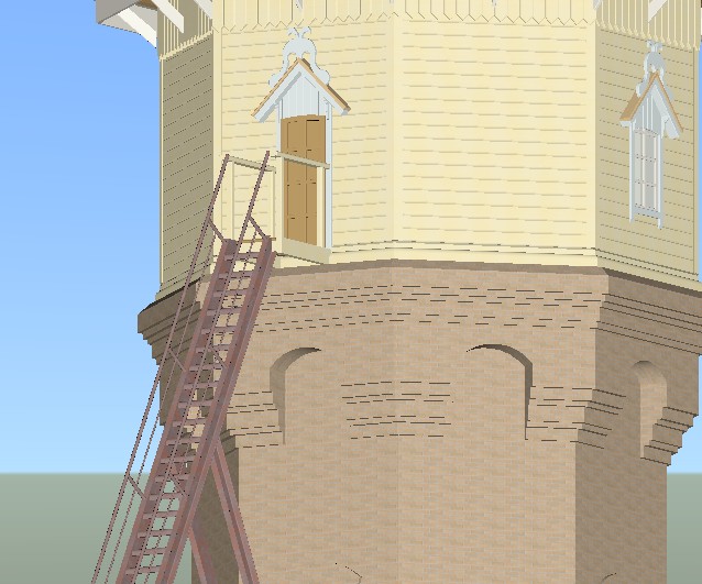 3D модель 3D-модель водоемного здания