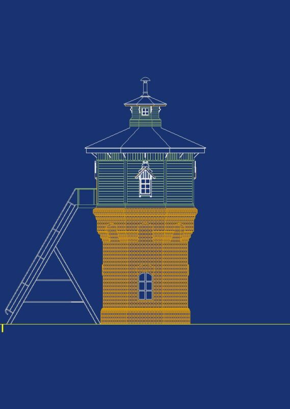 3D модель 3D-модель водоемного здания