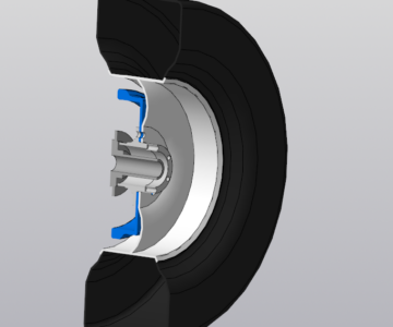 3D модель Колесо УАЗ сборка (R15) с шиной (235 75 R15) УАЗ