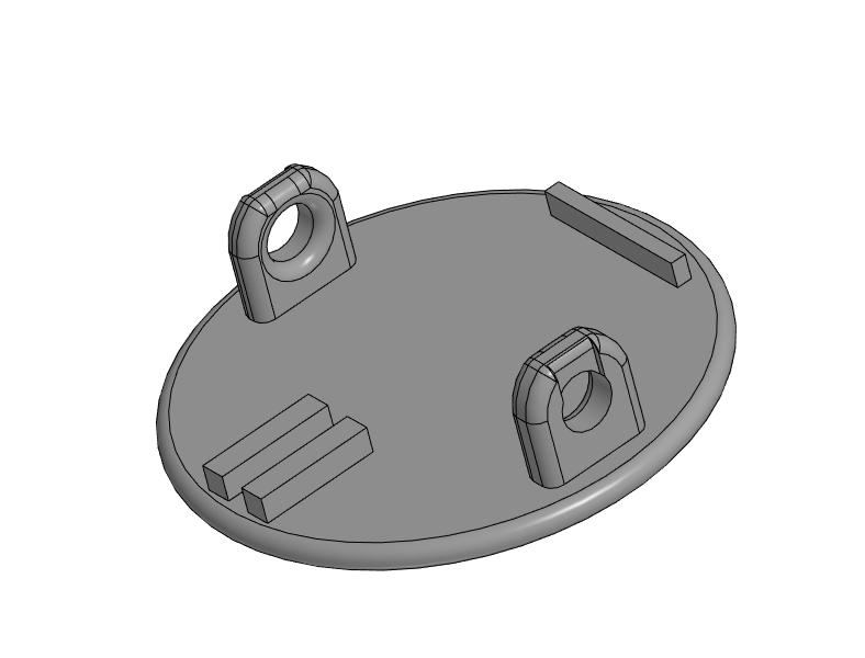 3D модель Защелка под бумагу Vw crafter G1 (2006-2016)