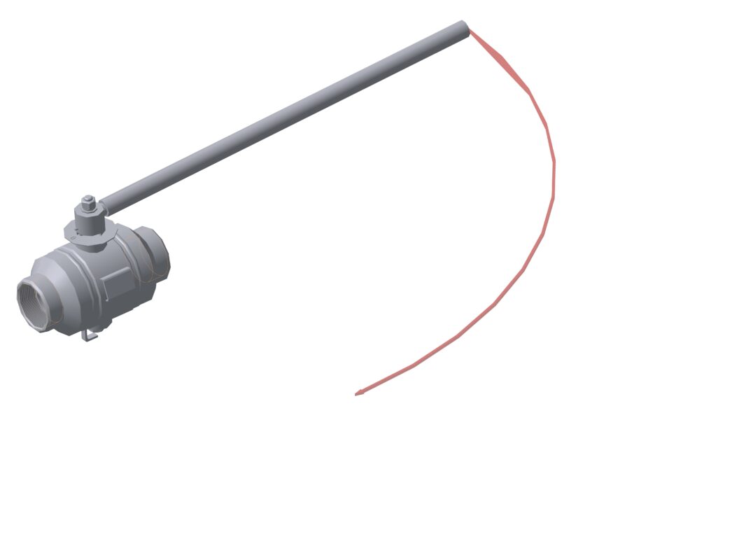 3D модель 3D модель крана шарового ЯГТ от DN6 до DN 300