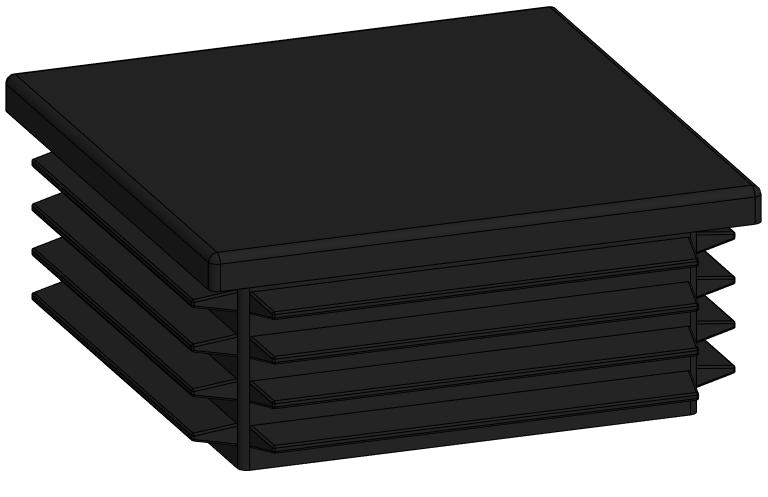 3D модель Заглушки для квадратных труб