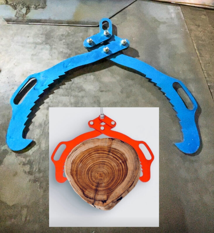 Чертеж Захват клещевой для бревна