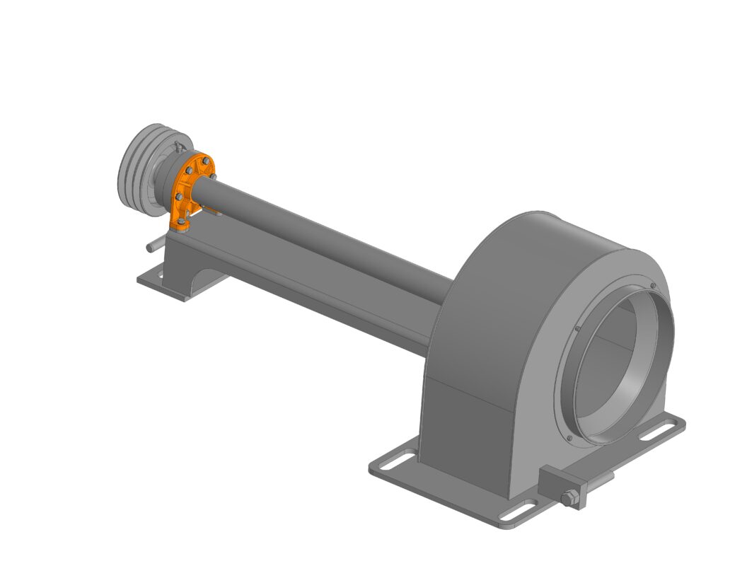 3D модель Вентилятор охлаждения тяговых двигателей задний