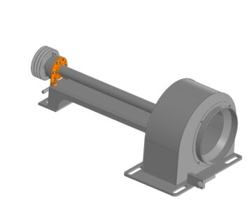 3D модель Вентилятор охлаждения тяговых двигателей задний