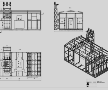 Чертеж Трансформаторная подстанция КТПБ 35/0,4 кВ