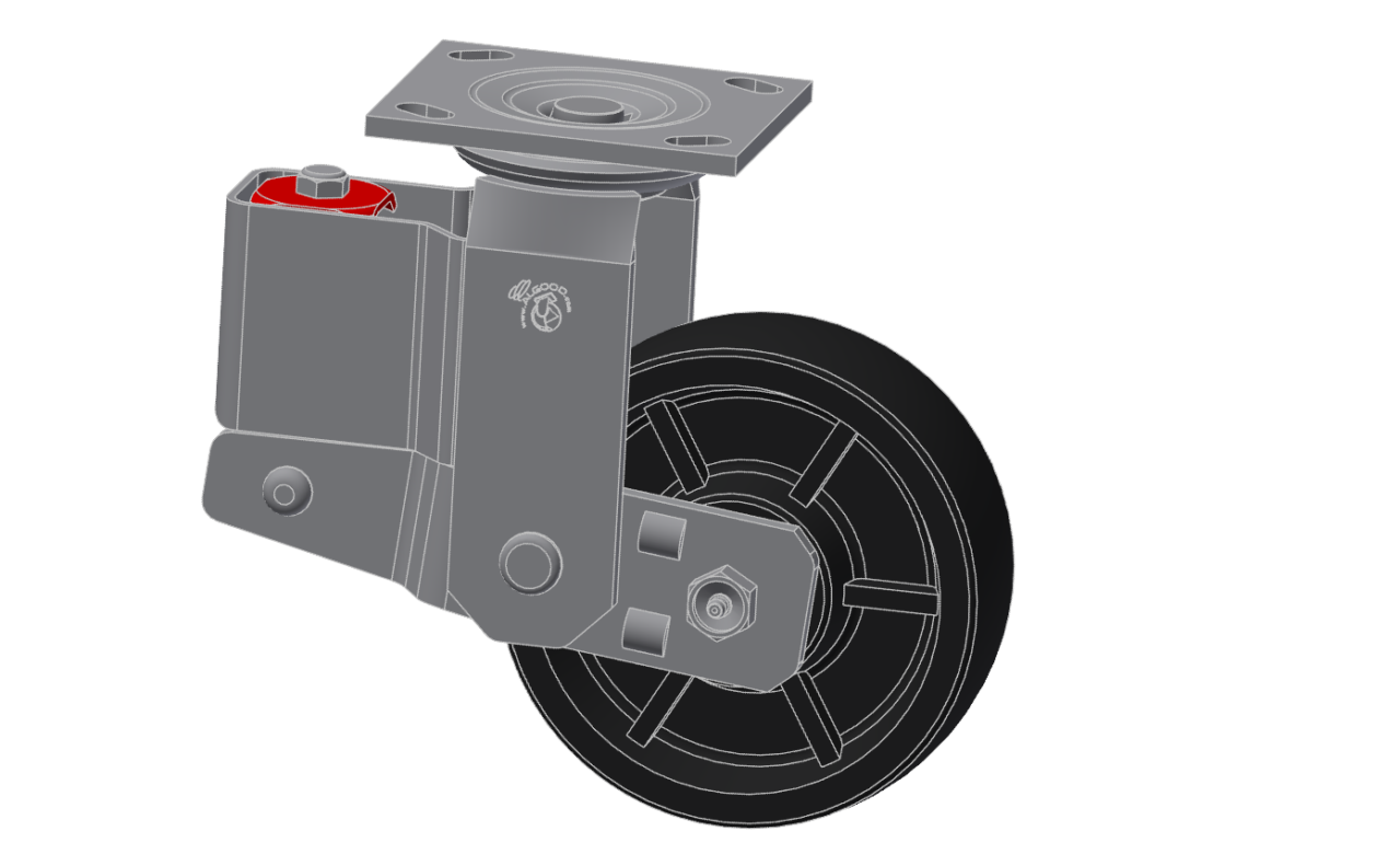 3D модель Поворотный колесный узел SSL7063-A38H-ALT-RB-A