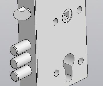 3D модель Замок ЗВ4-31-55