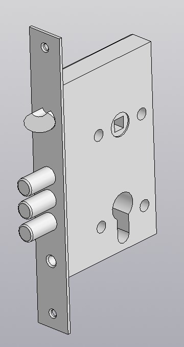 3D модель Замок ЗВ4-31-55