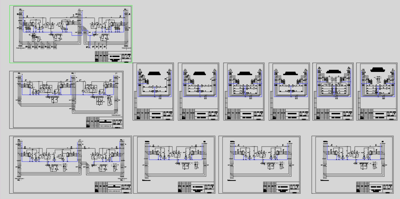 Чертеж Схемы разных АВР