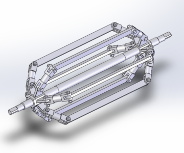 3D модель Вал скорпион ля намотки сухих отграничивающих реакторов