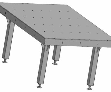 3D модель Стол слесарный усиленный 1200х1800х850 с регулируемыми ножками