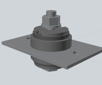 3D модель Подушка двигателя для мототехники