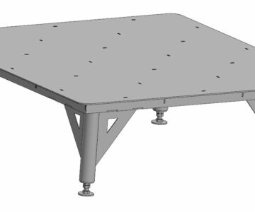 3D модель Стол сварочный - слесарный 1500х1500х500 с регулируемыми ножками