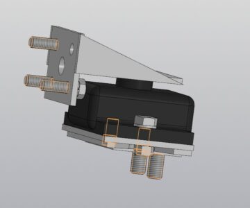 3D модель Модернизированная опорная лапа судового реверс-редуктора СРРП 31