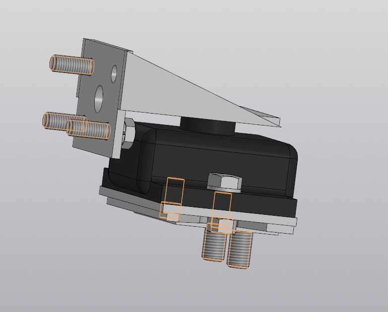 3D модель Модернизированная опорная лапа судового реверс-редуктора СРРП 31