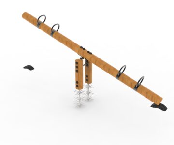 3D модель Качалка-балансир двухместная 3500х500х800