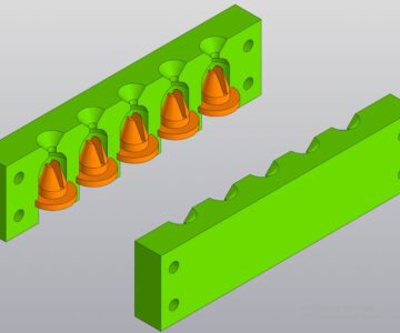 3D модель Форма литья пули колпачковой lee