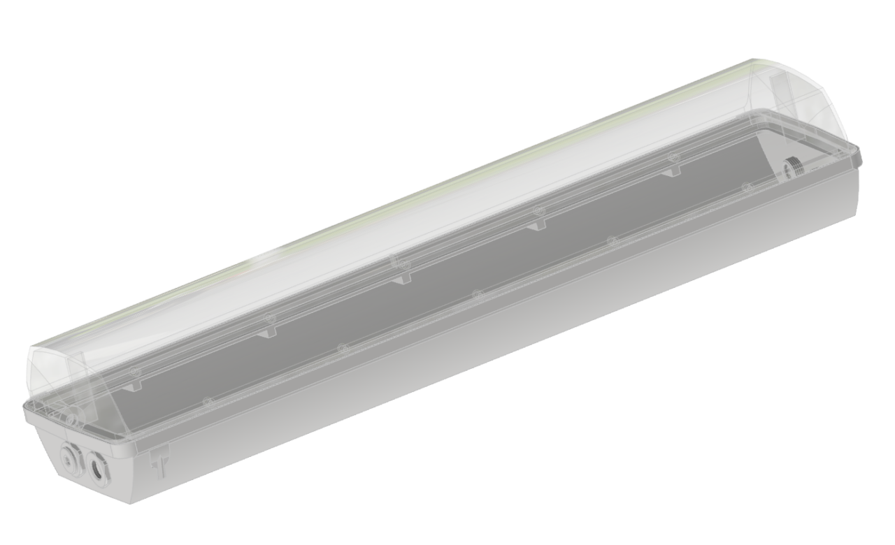 3D модель Промышленный взрывозащищённый светильник с LED-модулем