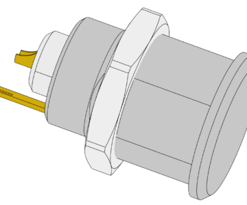 3D модель Промышленный коаксиальный RF-разъём