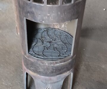 Чертеж Печка для казана из 376 трубы