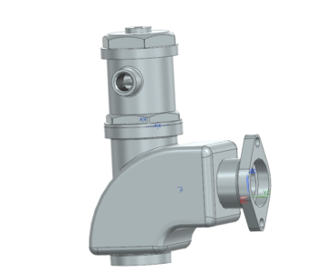 3D модель Клапан предохранительный МЧ00.63 NX
