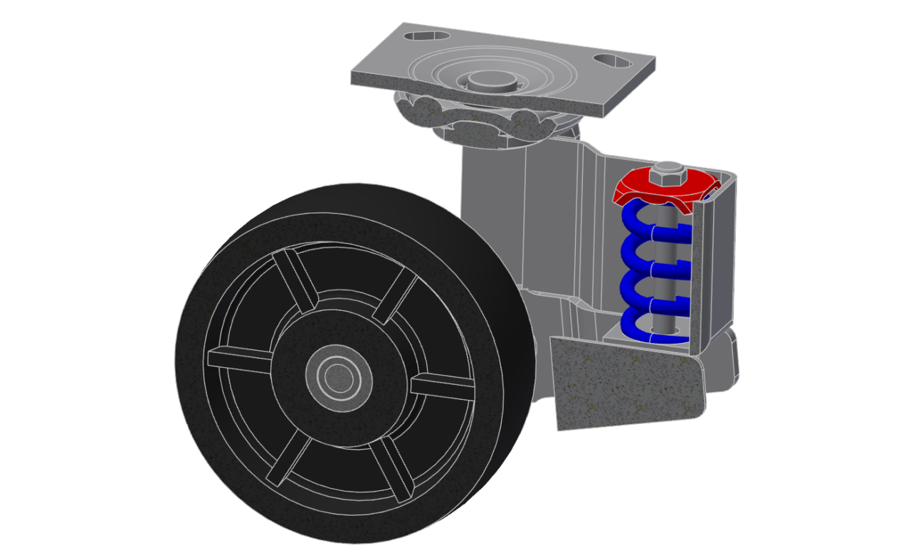 3D модель Поворотный колесный узел SSL7063-A38H-ALT-RB-A