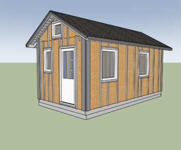 3D модель Бытовка 6х3 утепленная.