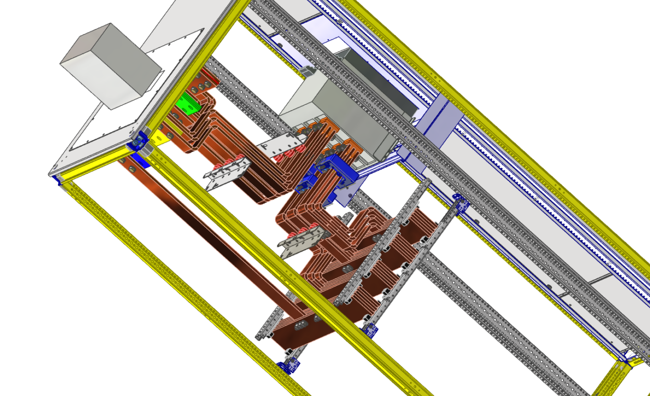 3D модель Ошиновка в системе ABB System pro E power