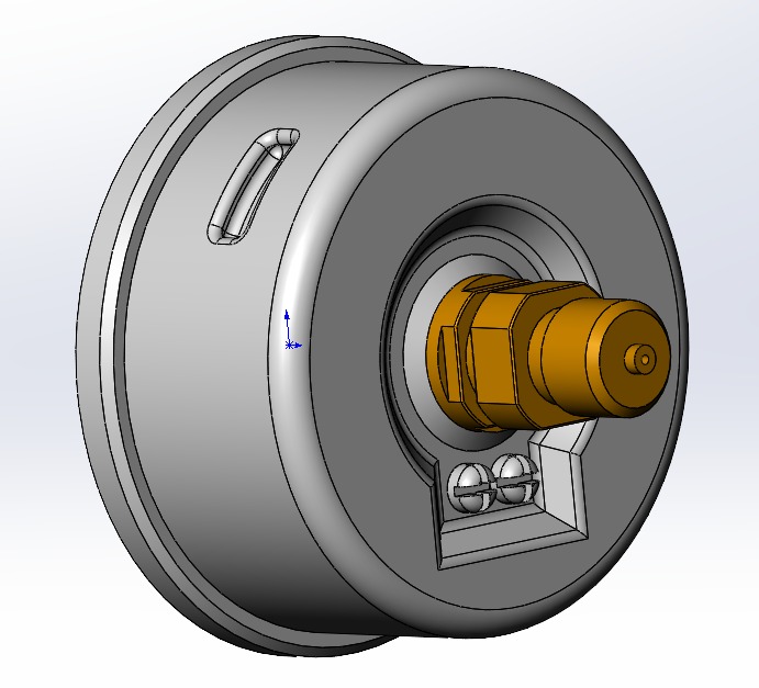 3D модель Мановакуумметр гидравлический ТМВ-320Т.10