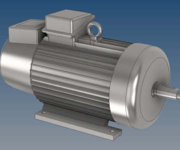 3D модель Электродвигатель MTH-412-8