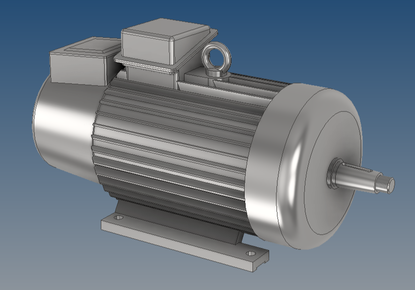 3D модель Электродвигатель MTH-412-8