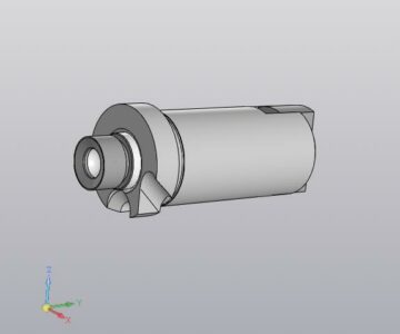 3D модель Толкатель механизма газораспределения двигателя мотоцикла Урал М-63