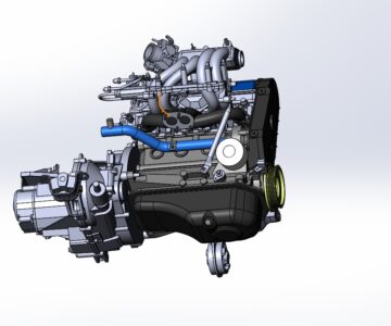 3D модель Двигатель для ВАЗ 2109 (21083)
