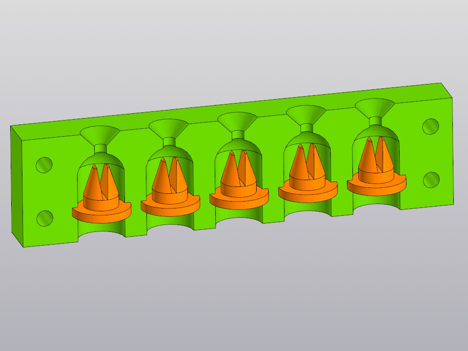 3D модель Форма литья пули колпачковой lee