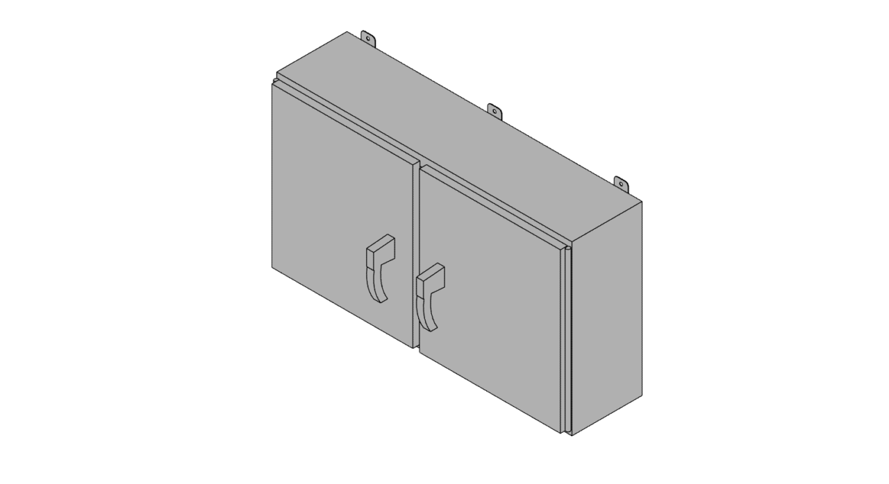 3D модель Промышленный настенный щит серии B-Line компании Eaton 244210-4D3PT
