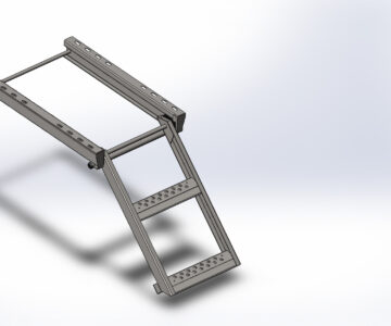 3D модель Лестница раскладная (2 ступени)