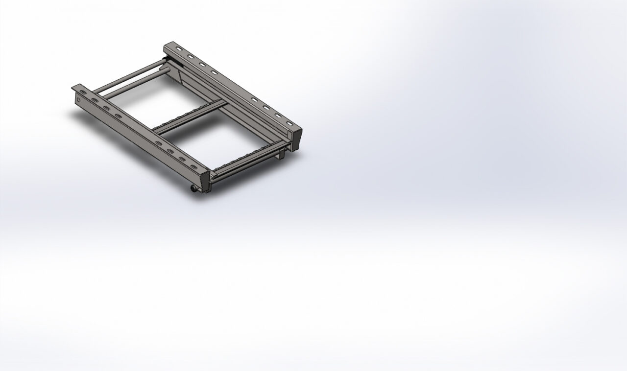 3D модель Лестница раскладная (2 ступени)