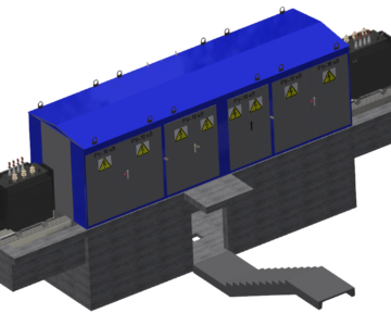 3D модель Трансформаторная подстанция 2КТПН 1000/10/0,4 кВ